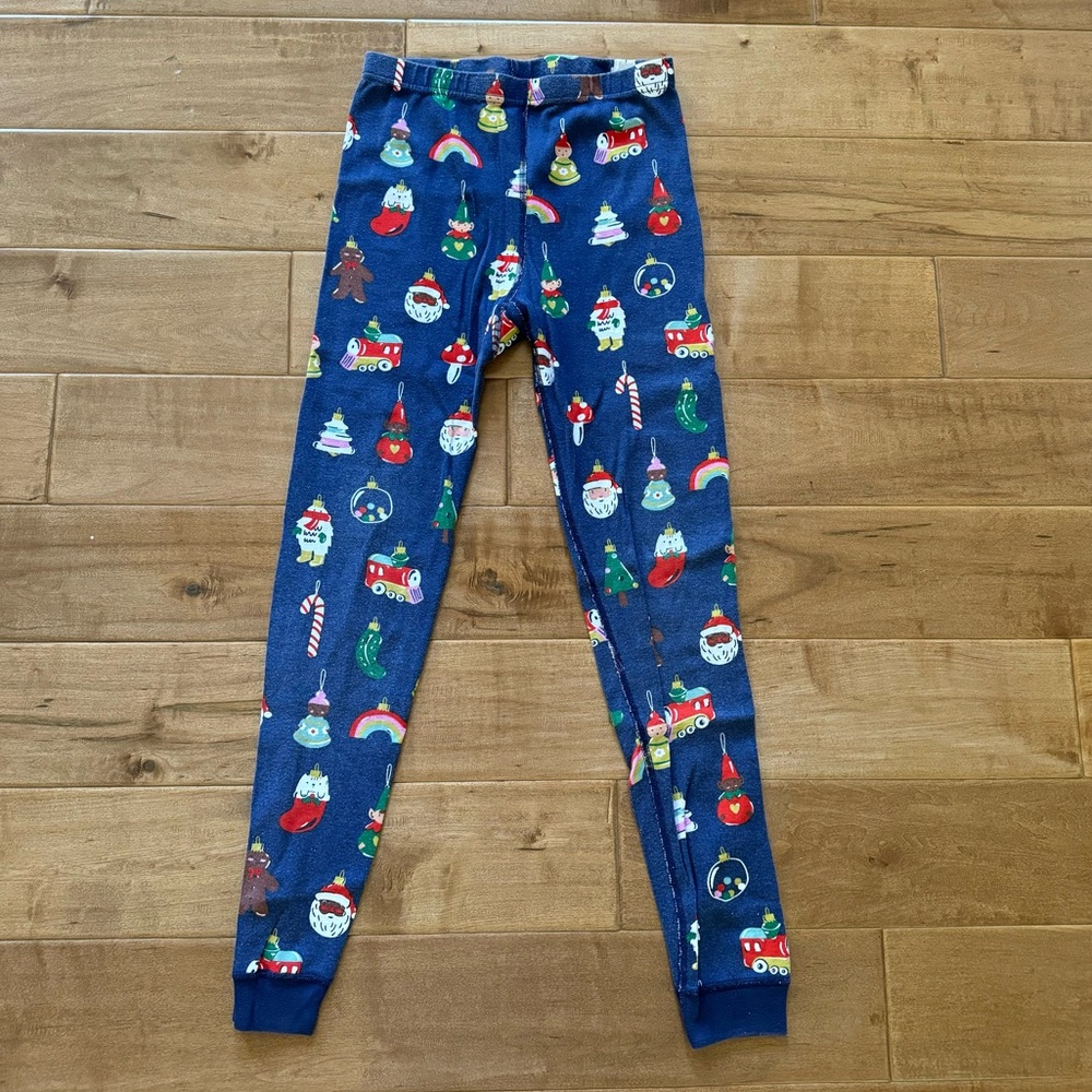 Hanna Andersson Organic Cotton Long John Holiday / Christmas Print Pajama Pants